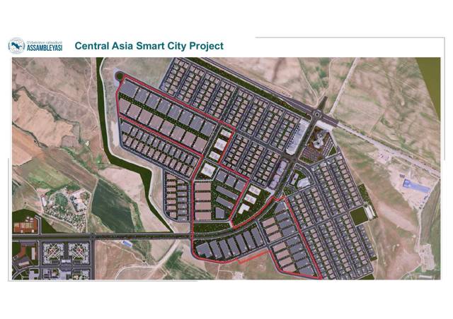 Central Asia Smart City – sanayi kuşbakışı