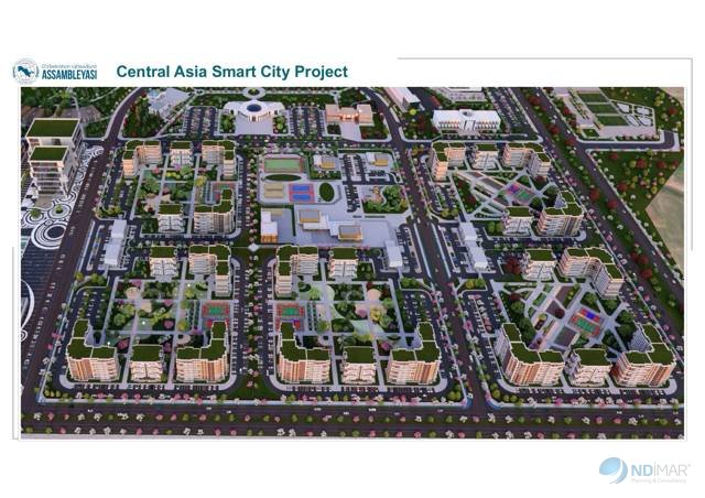 Central Asia Smart City – konut 3D