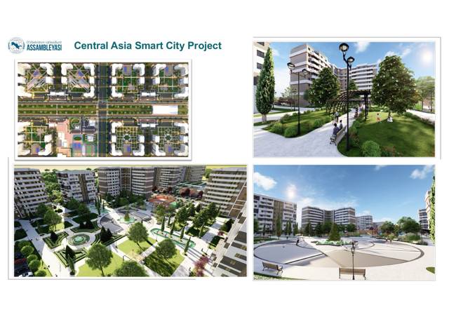 Central Asia Smart City – konut sokak